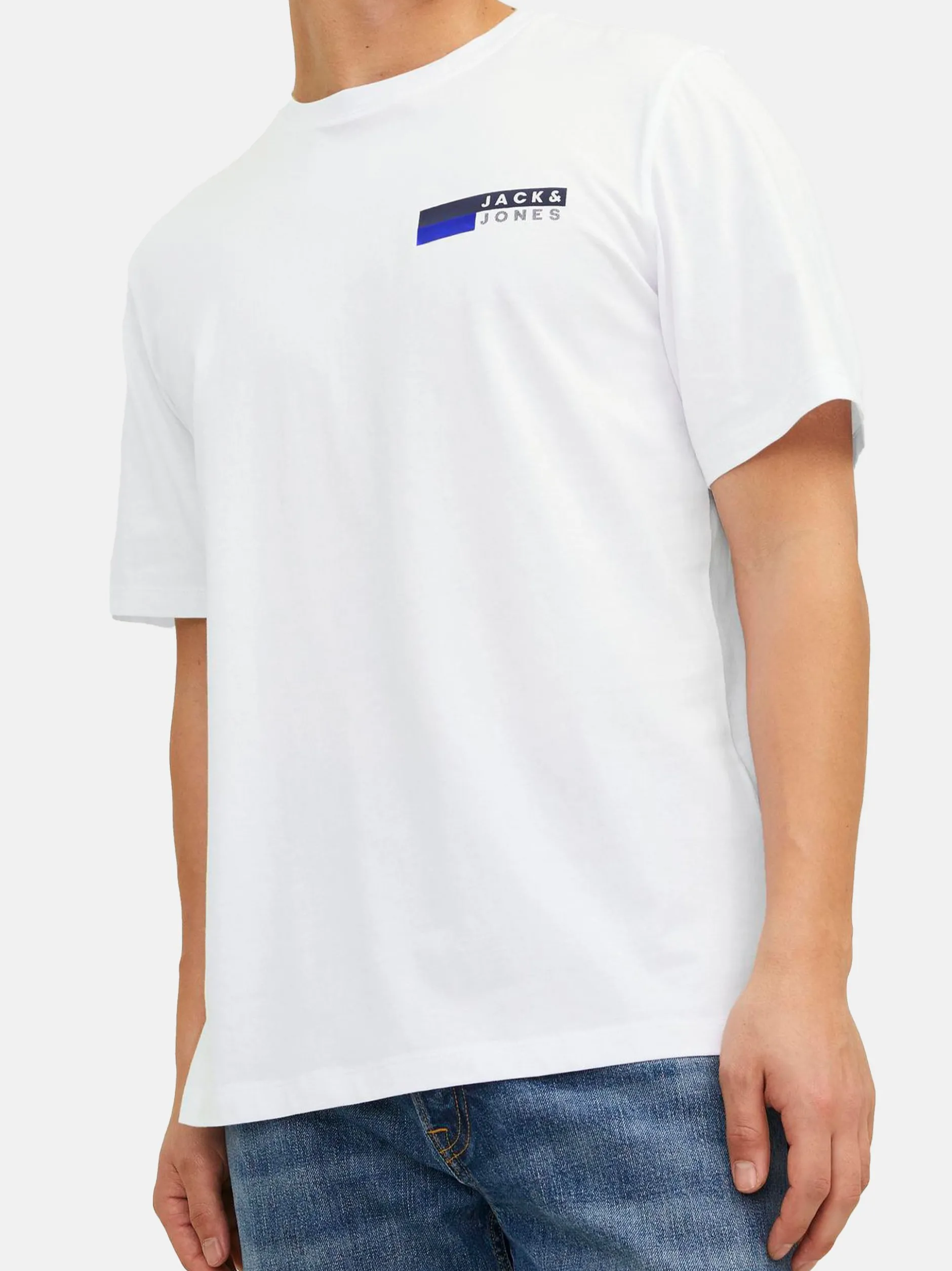 Jack & Jones Herren T-Shirt - 3er Pack Corp in denim