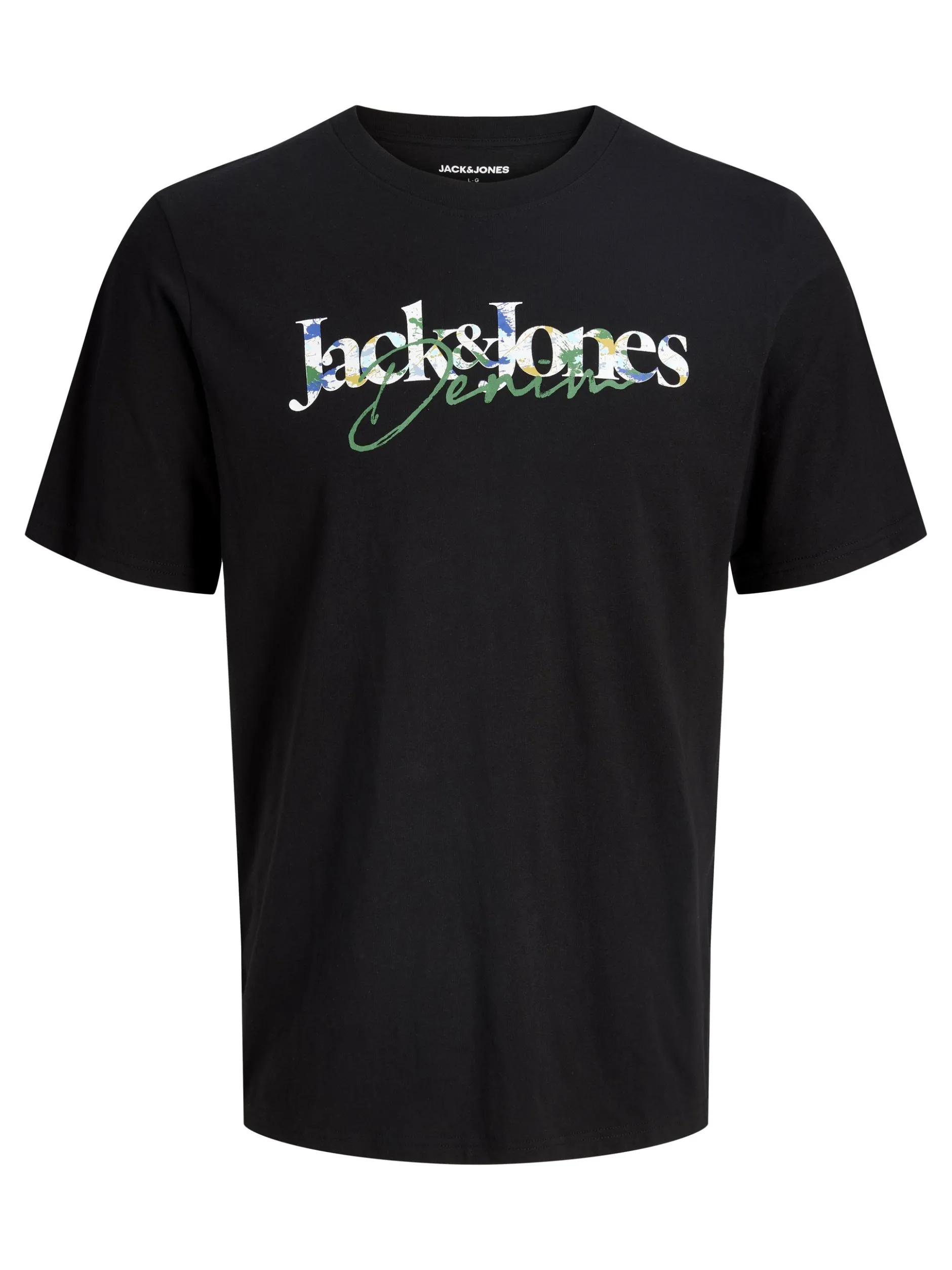 Jack & Jones Herren T-Shirt in schwarz - Ärmel: kurzarm