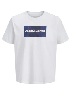 Jack & Jones Herren T-Shirt in weiß blau