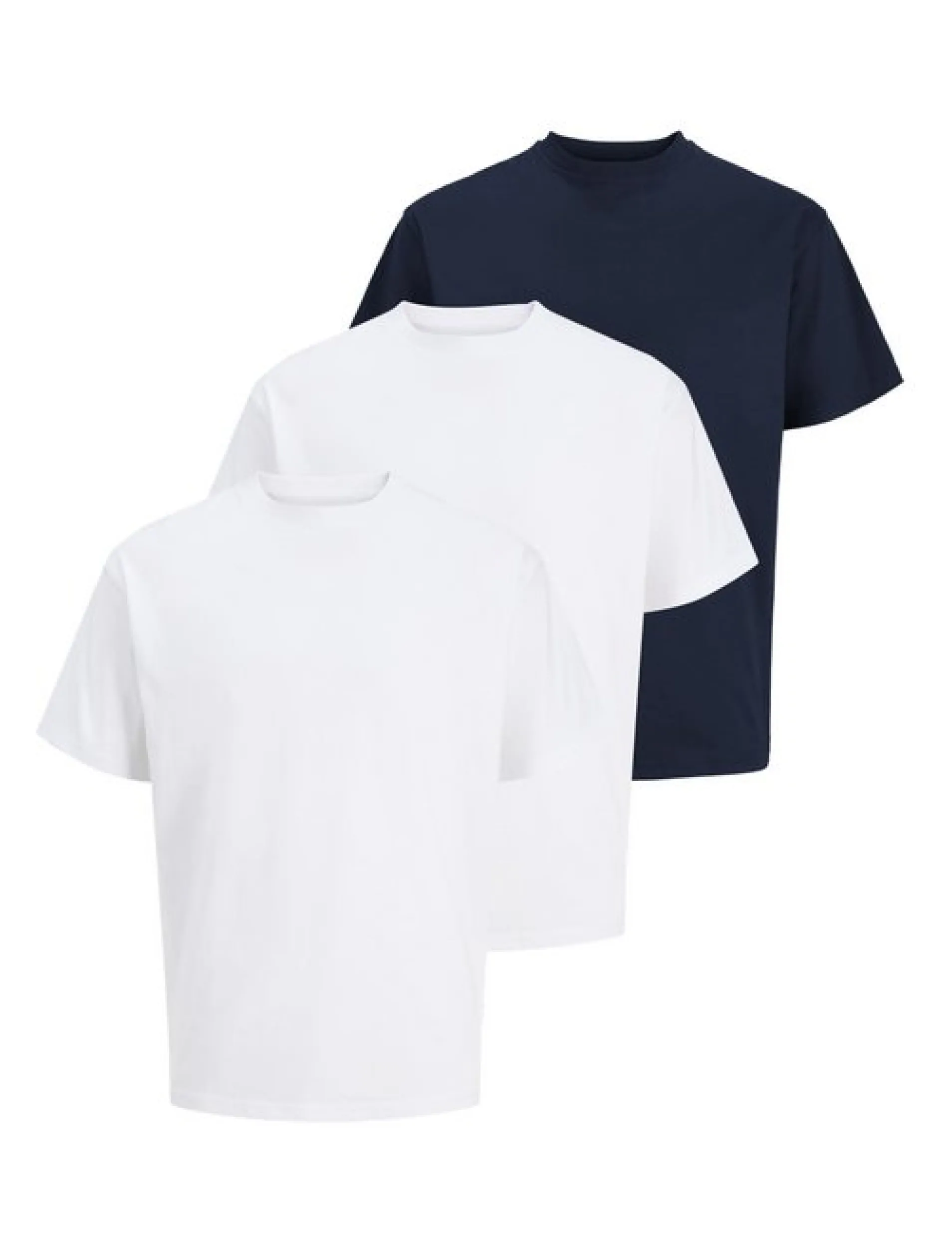 Jack & Jones Herren T-Shirts im 3er-Pack in mehrfarbig