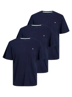 Jack & Jones Herren T-Shirts im 3er-Pack in blau