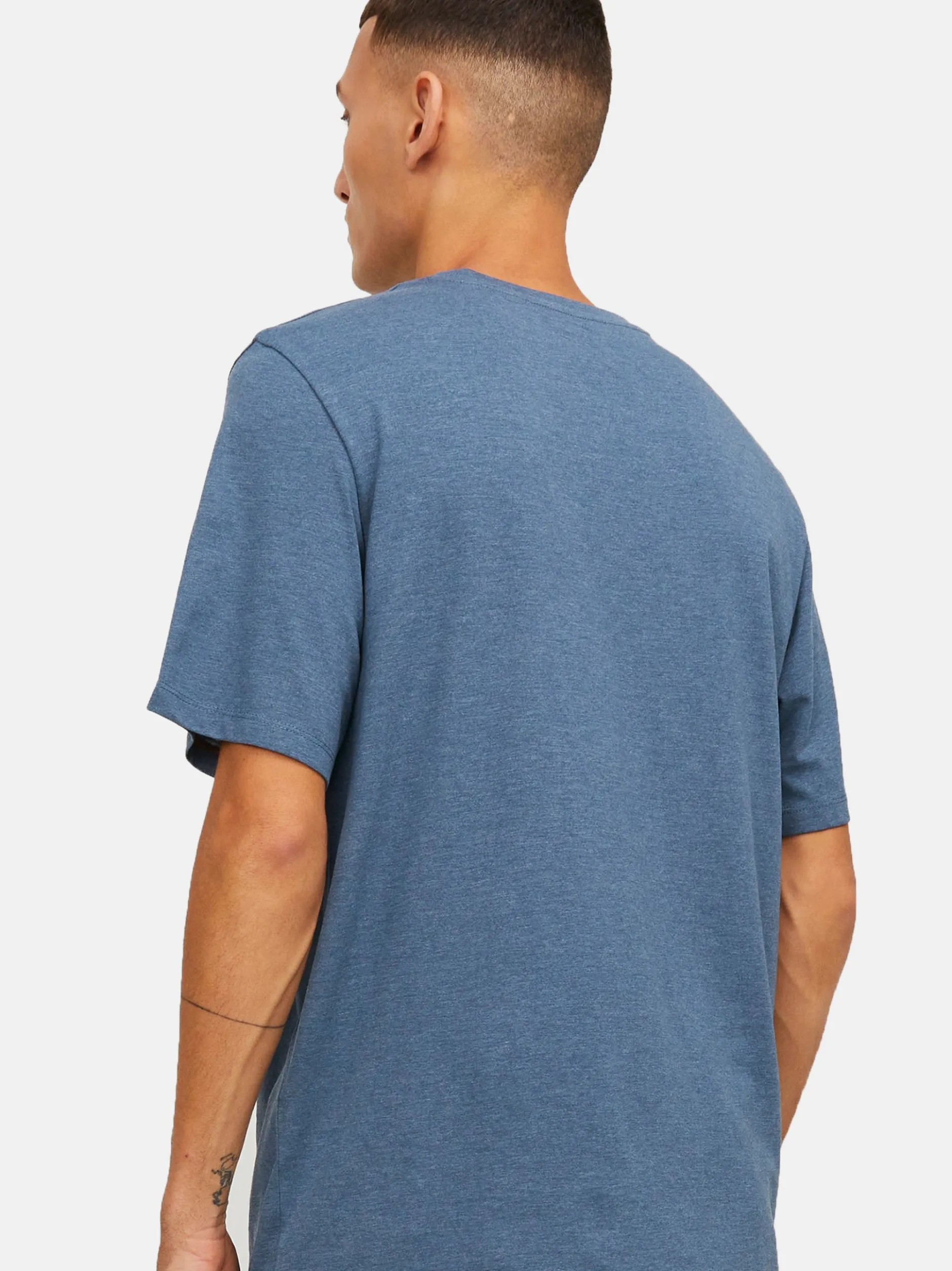 Jack & Jones Herren T-Shirts im 5er-Pack in hellblau