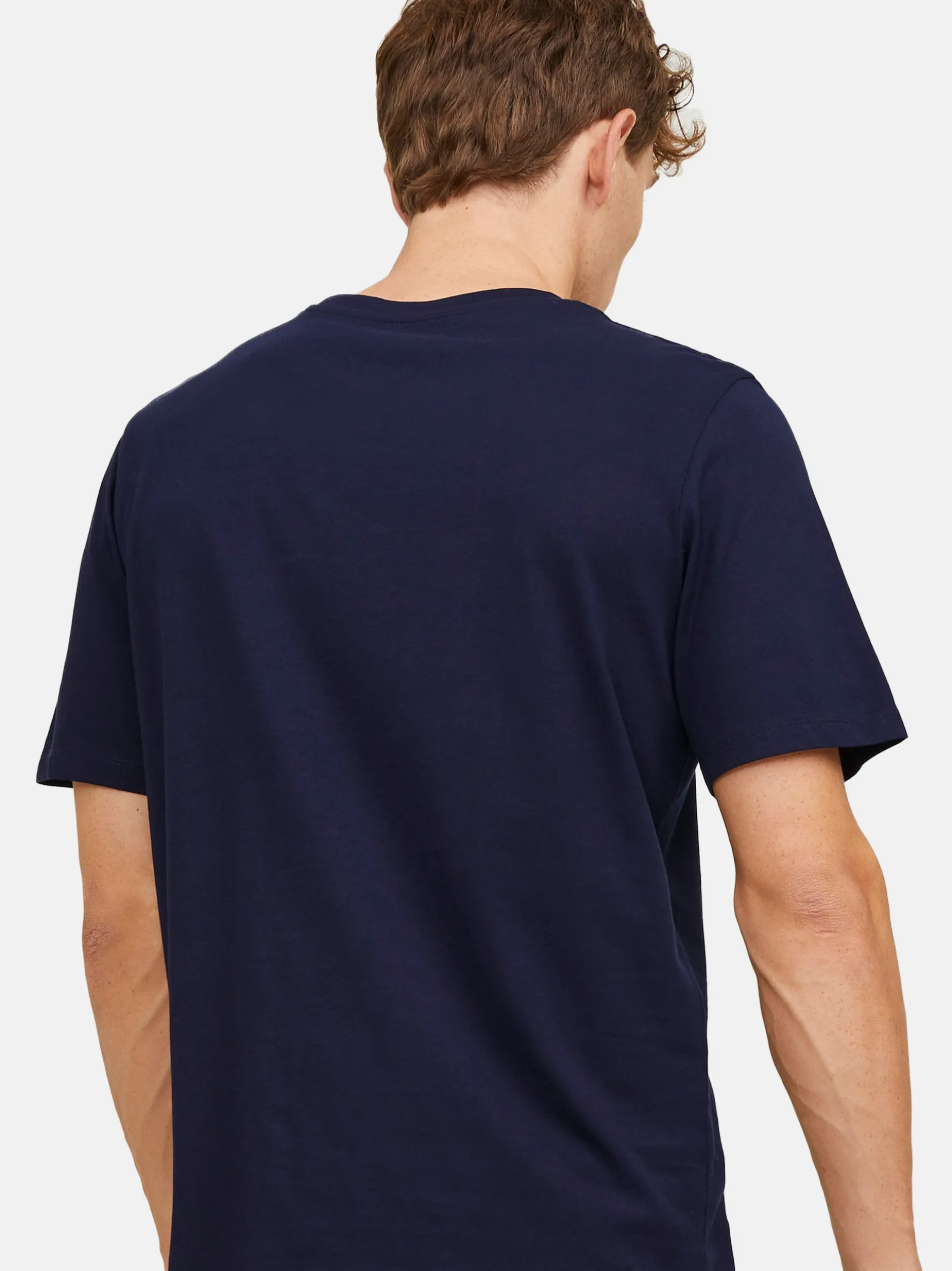 Jack & Jones Herren T-Shirts im 3er-Pack in blau
