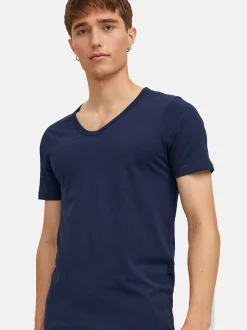 Jack & Jones Herren T-Shirts im 5er-Pack in mehrfarbig