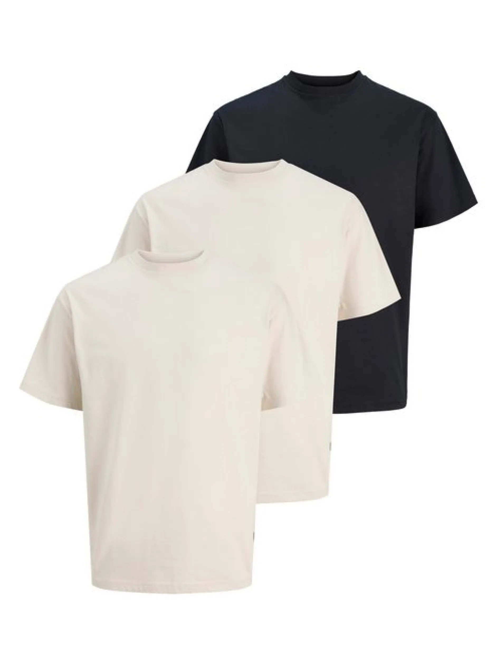 Jack & Jones Herren T-Shirts im 3er-Pack in mehrfarbig