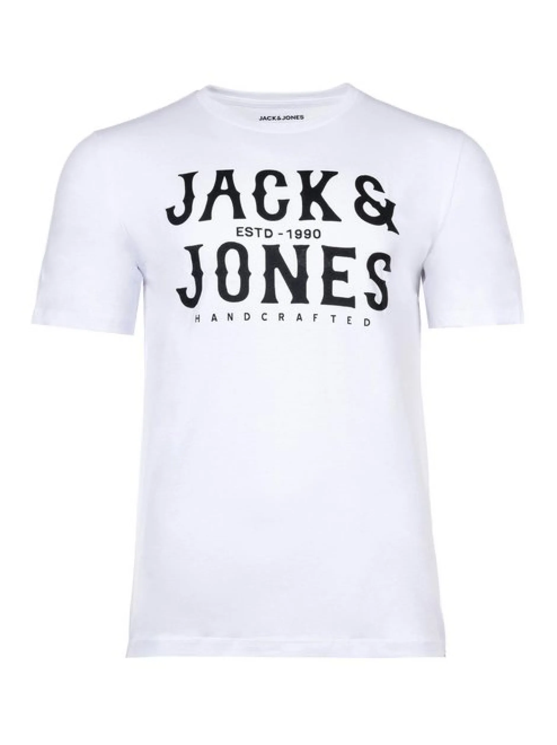 Jack & Jones Herren T-Shirts im 5er-Pack in weiß schwarz