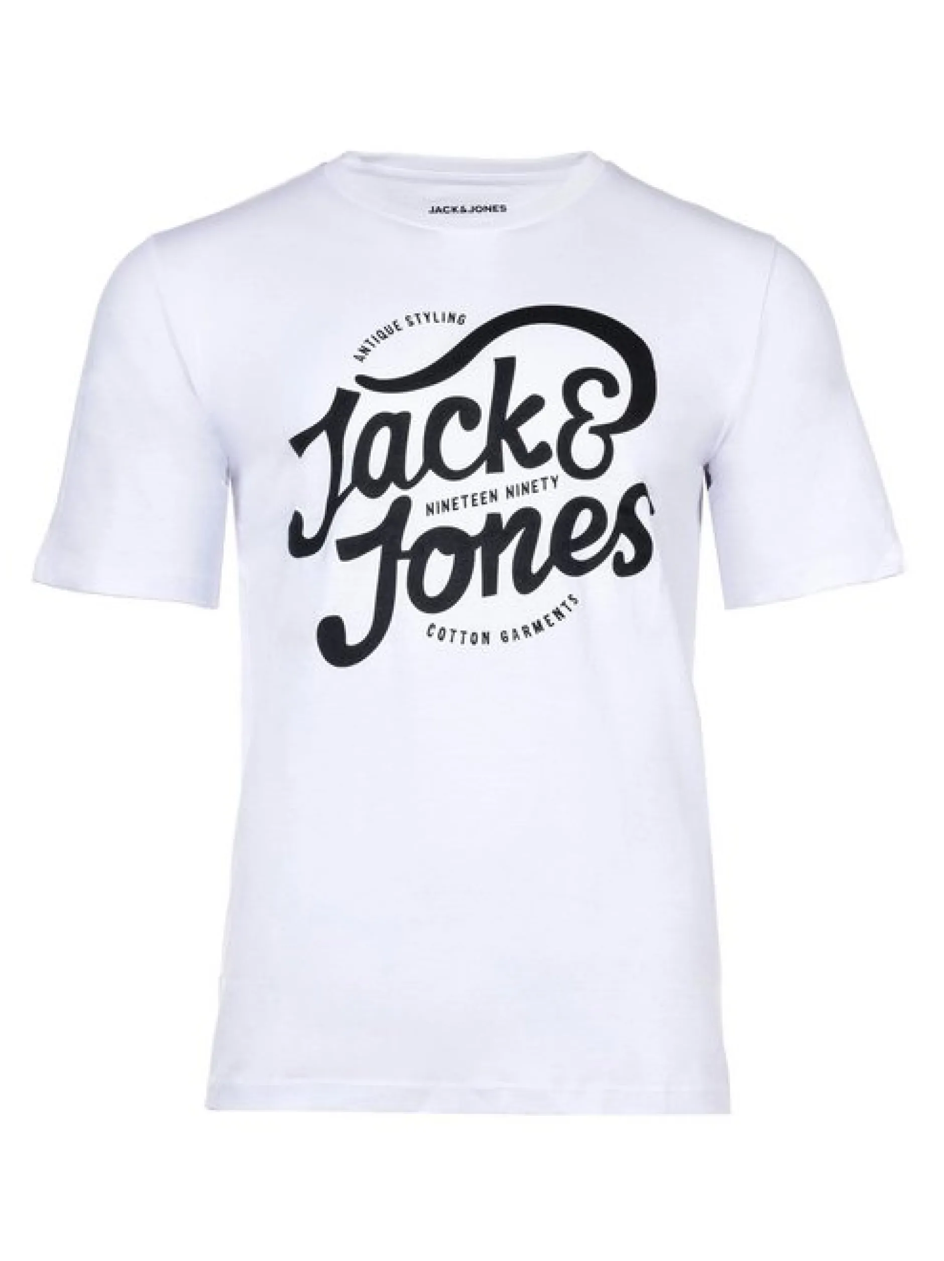 Jack & Jones Herren T-Shirts im 5er-Pack in weiß schwarz