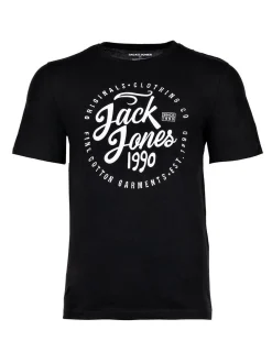 Jack & Jones Herren T-Shirts im 5er-Pack in weiß schwarz