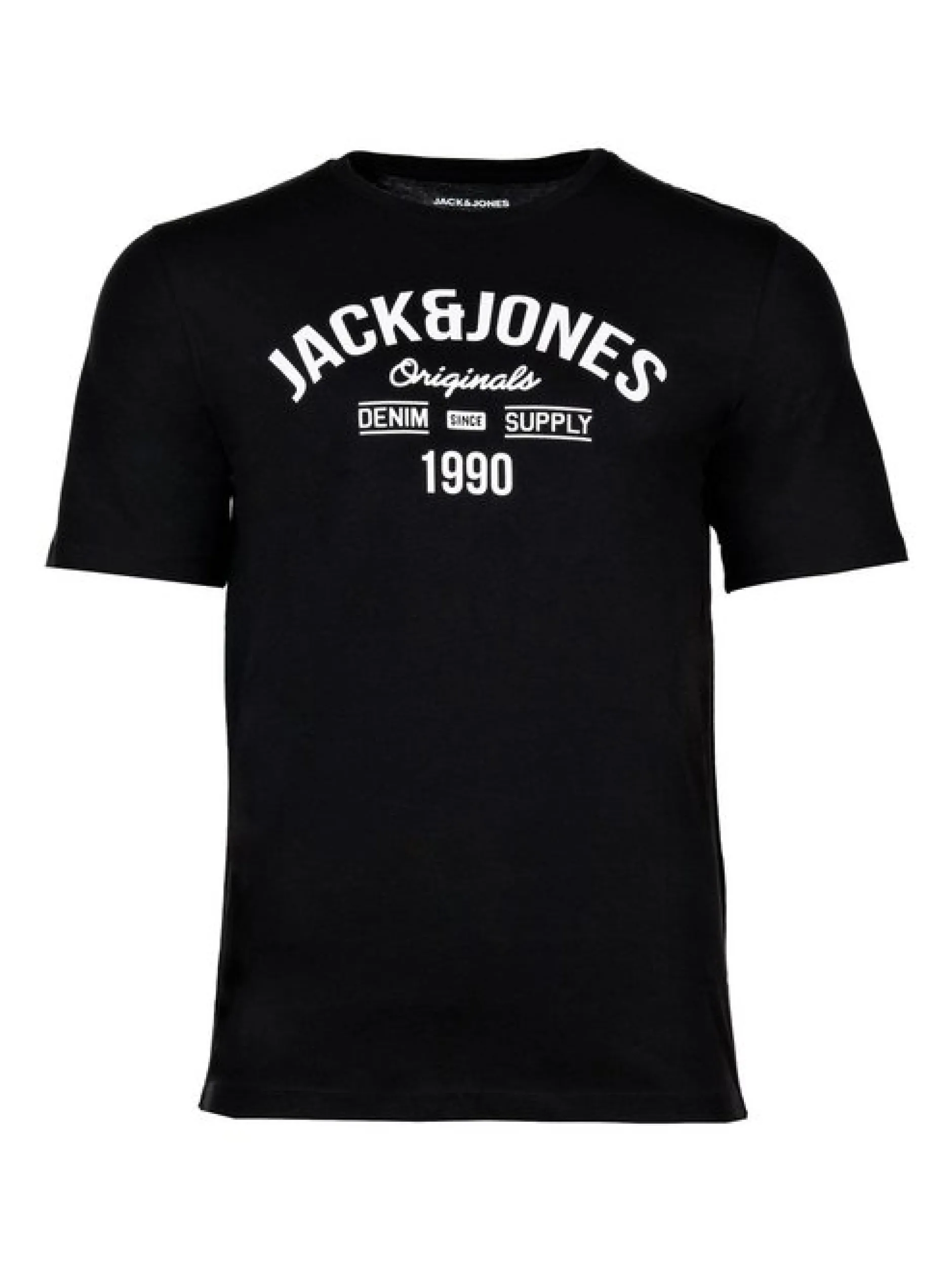Jack & Jones Herren T-Shirts im 5er-Pack in weiß schwarz