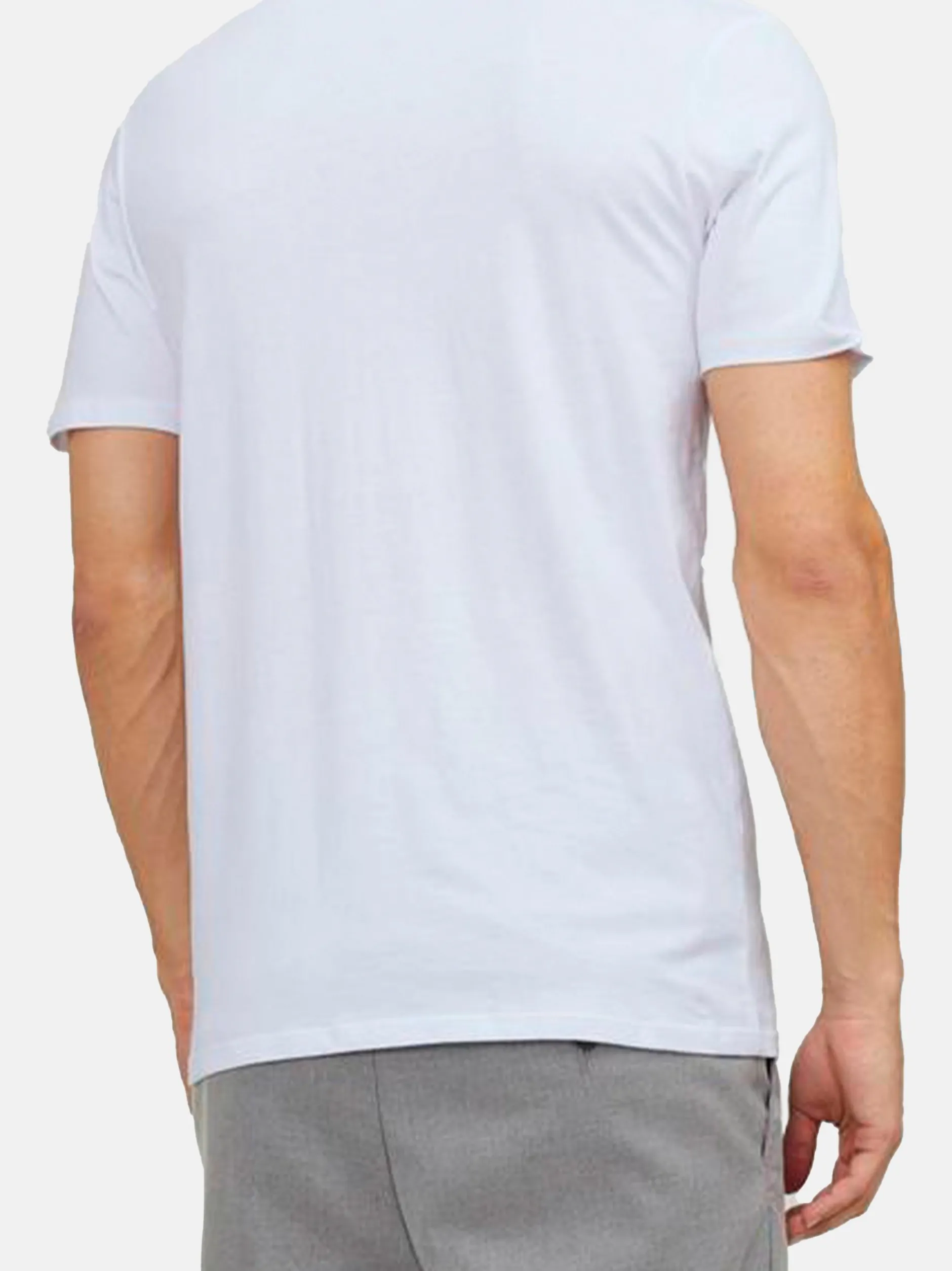 Jack & Jones Herren Unterhemd - 4er Pack Jacbasic in weiß