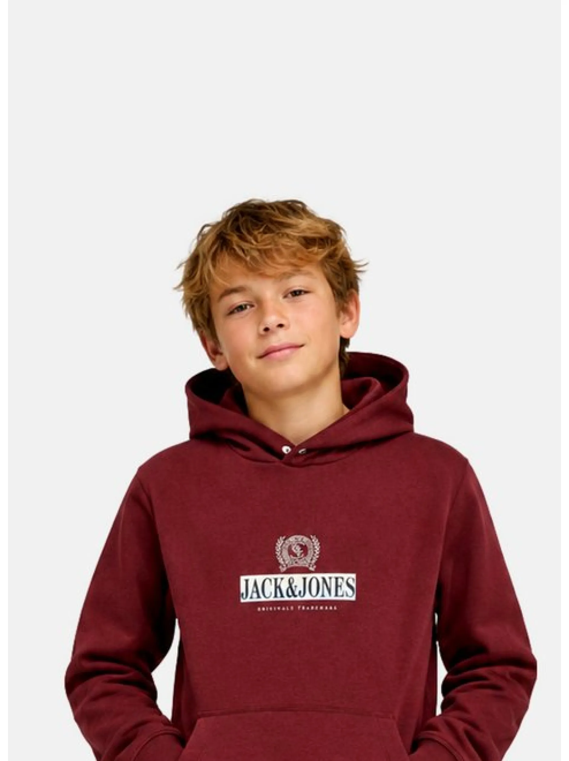 Jack & Jones Junior Jungen Kapuzenpullover in braun