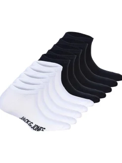 Jack & Jones Unisex Socken 10er-Pack in weiß schwarz