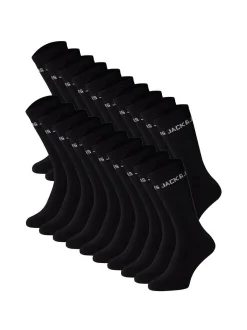 Jack & Jones Unisex Socken im 20er-Pack in schwarz