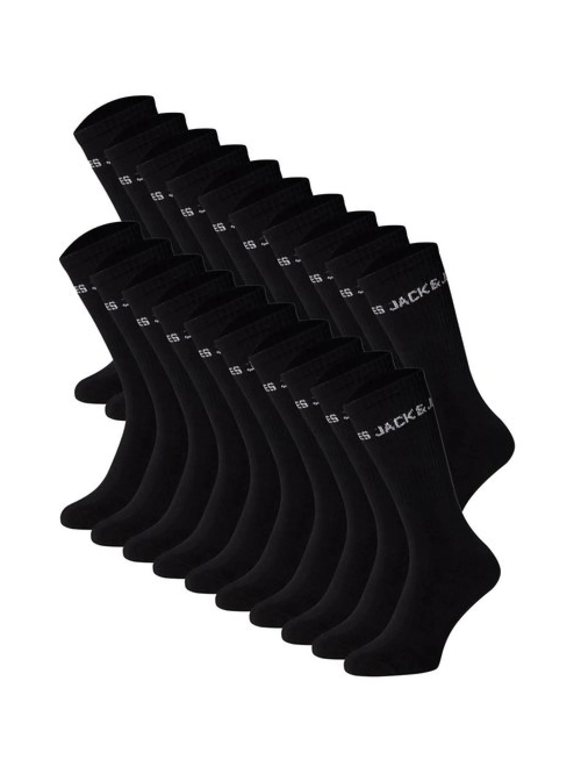 Jack & Jones Unisex Socken im 20er-Pack in schwarz
