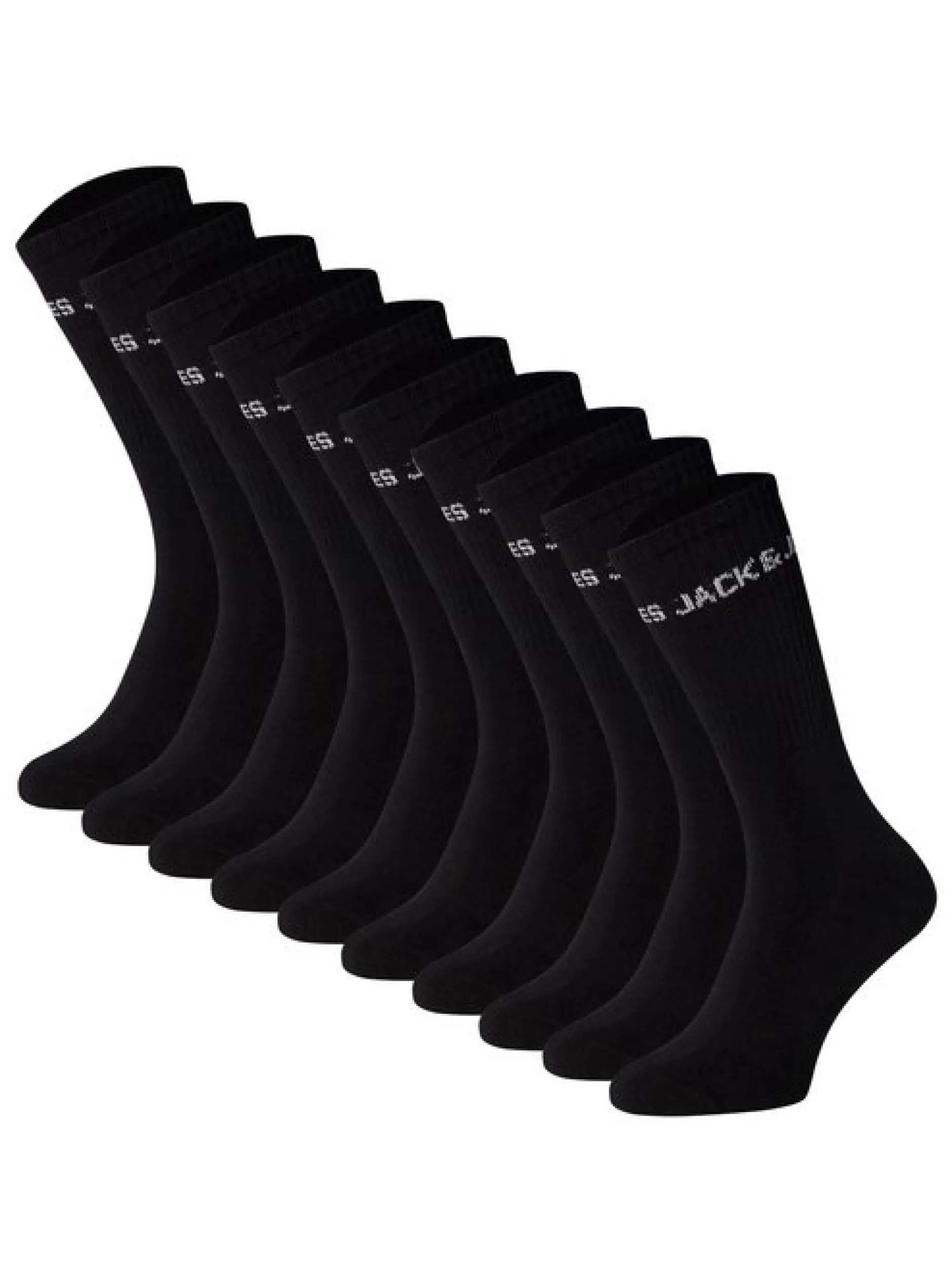 Jack & Jones Unisex Socken im 20er-Pack in schwarz