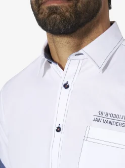 Jan Vanderstorm Herren Doppelpack Hemd - HENOCH in blau weiß