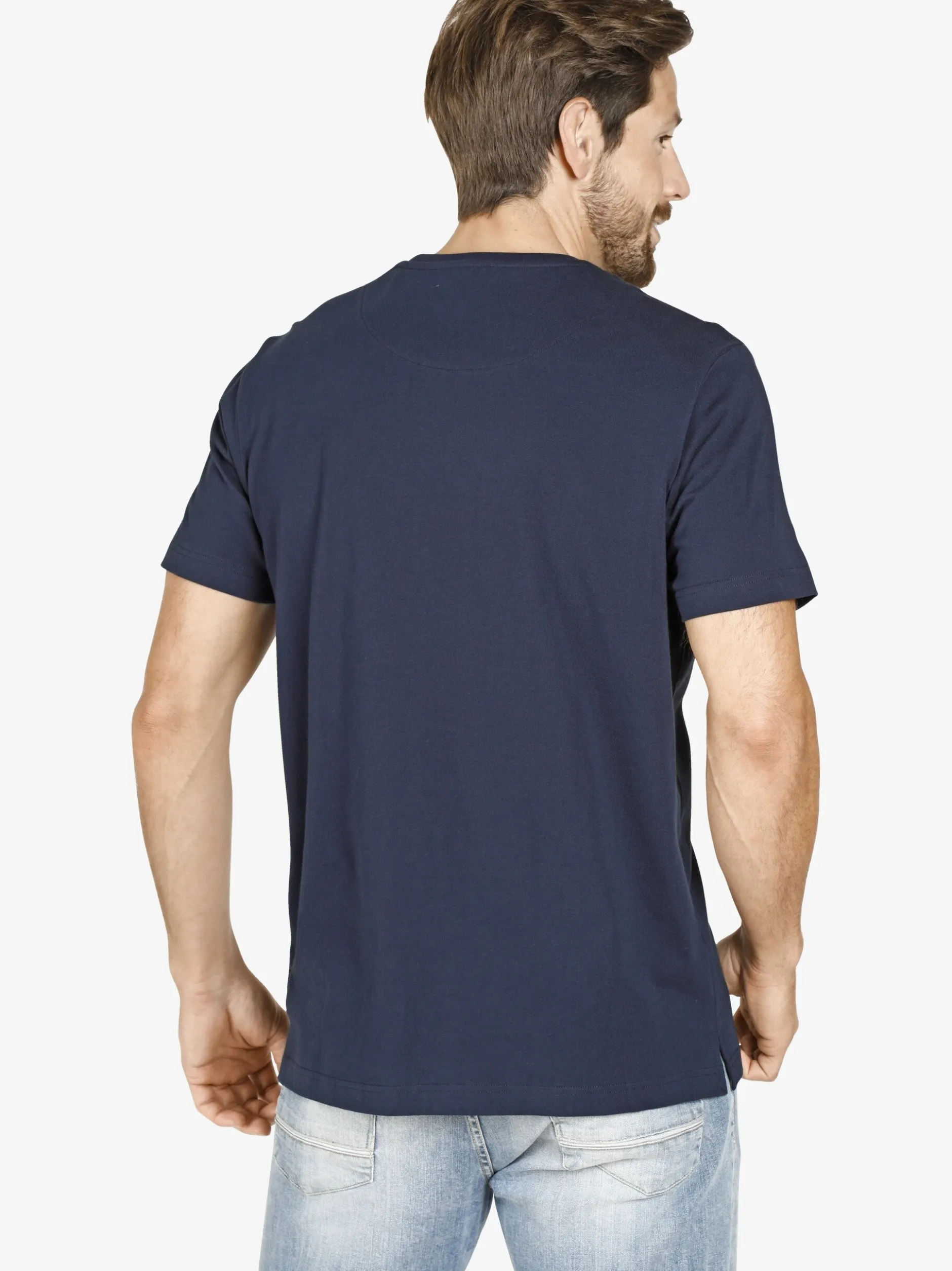 Jan Vanderstorm Herren Doppelpack T-Shirt - ERKE in blau