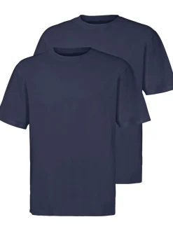 Jan Vanderstorm Herren Doppelpack T-Shirt - ERKE in blau