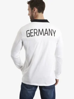 Jan Vanderstorm Herren Fan-Polo - GARRI in weiß