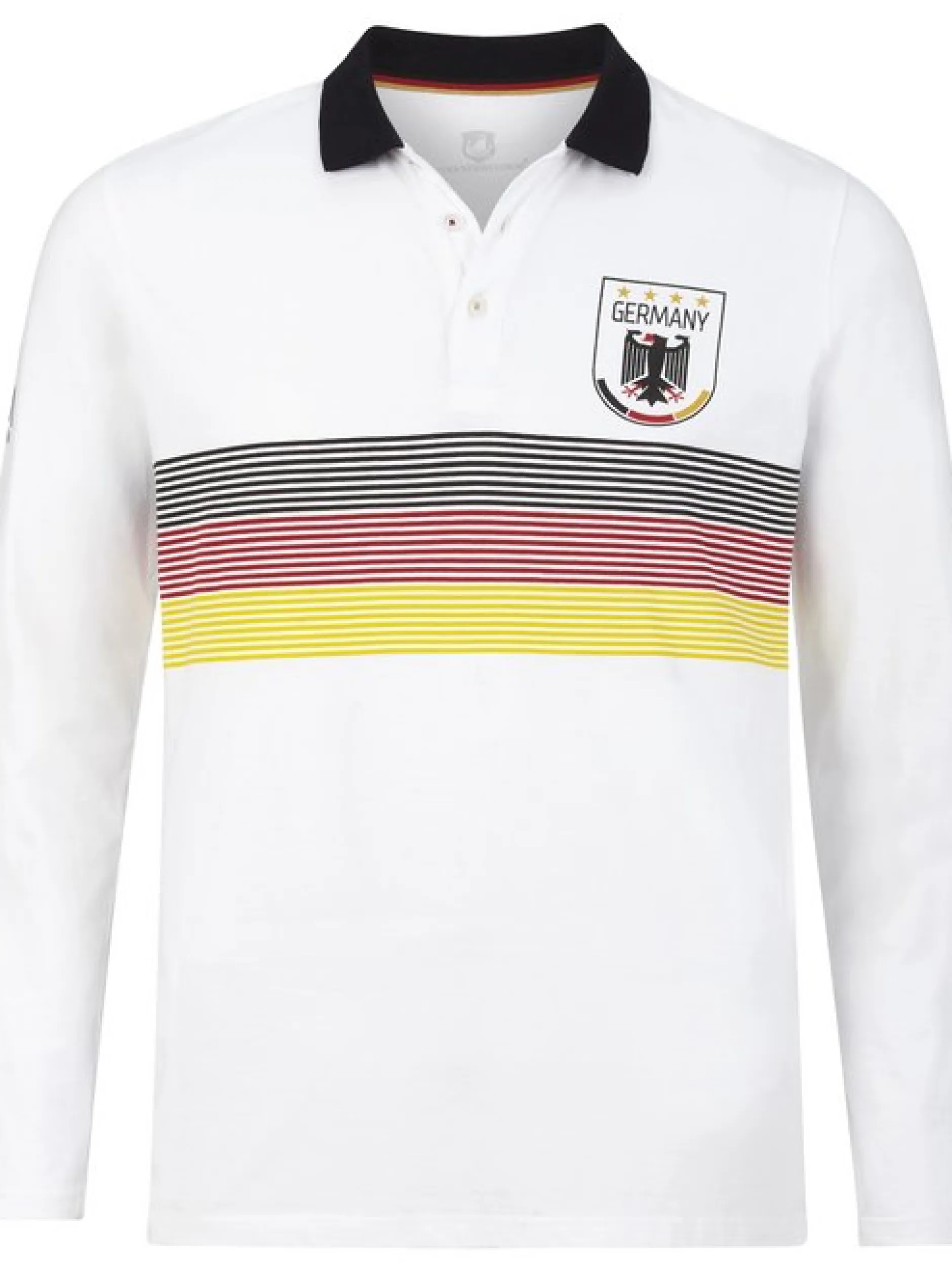 Jan Vanderstorm Herren Fan-Polo - GARRI in weiß