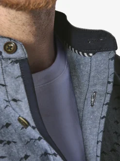 Jan Vanderstorm Herren Hemd - LEIFBJORN in blau