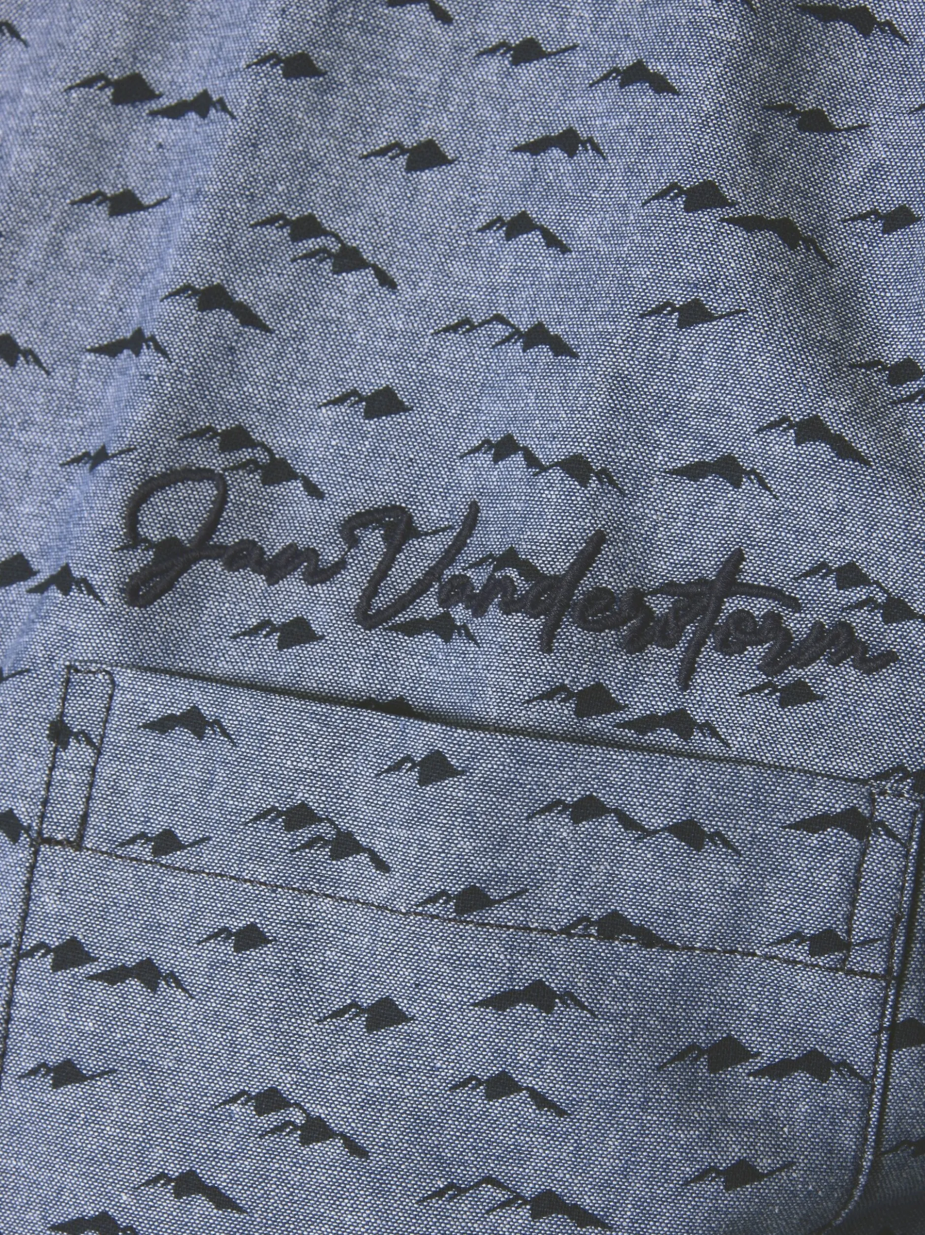 Jan Vanderstorm Herren Hemd - LEIFBJORN in blau