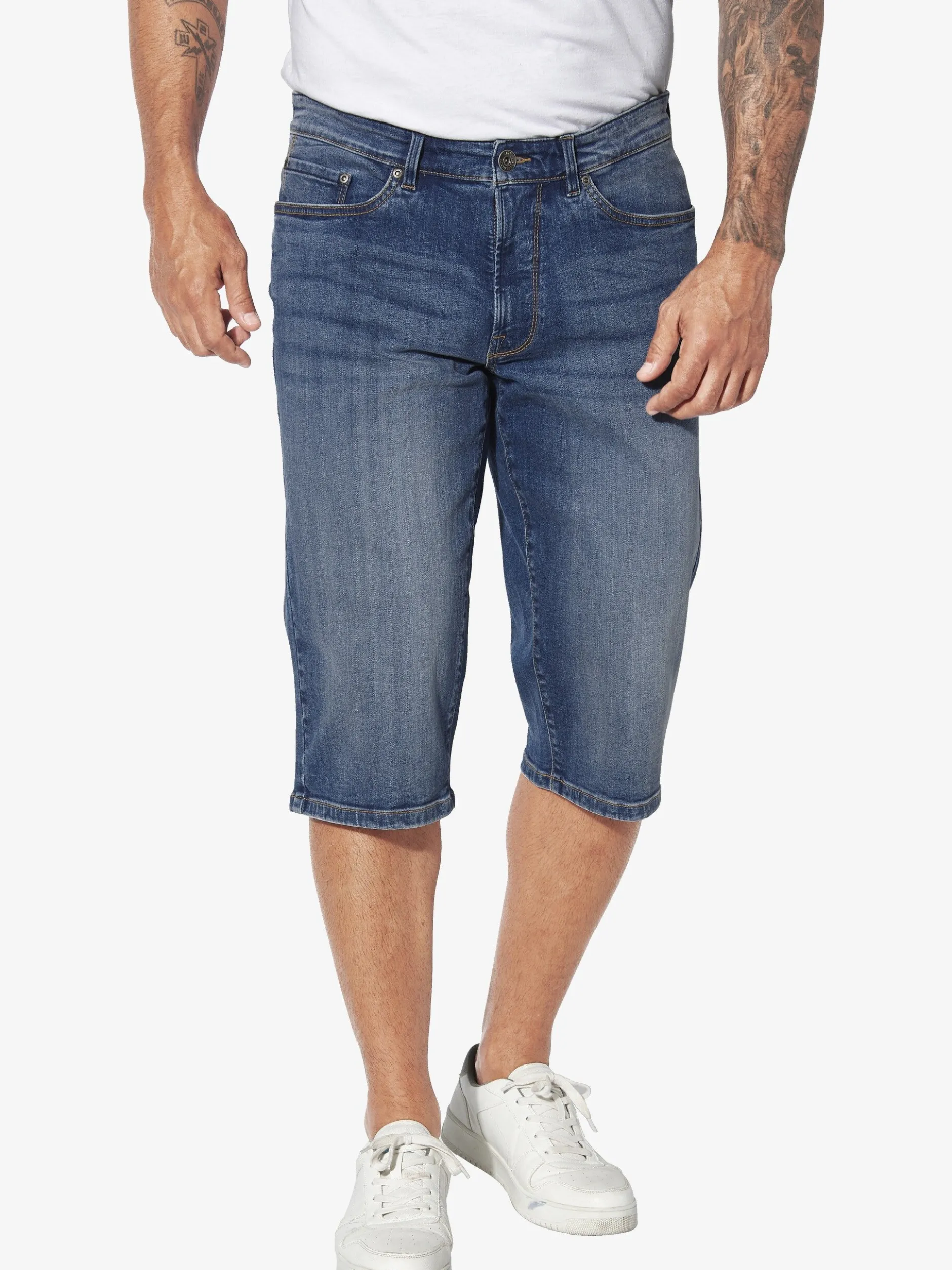 Jan Vanderstorm Herren Jeansbermuda - HARLORF in blau