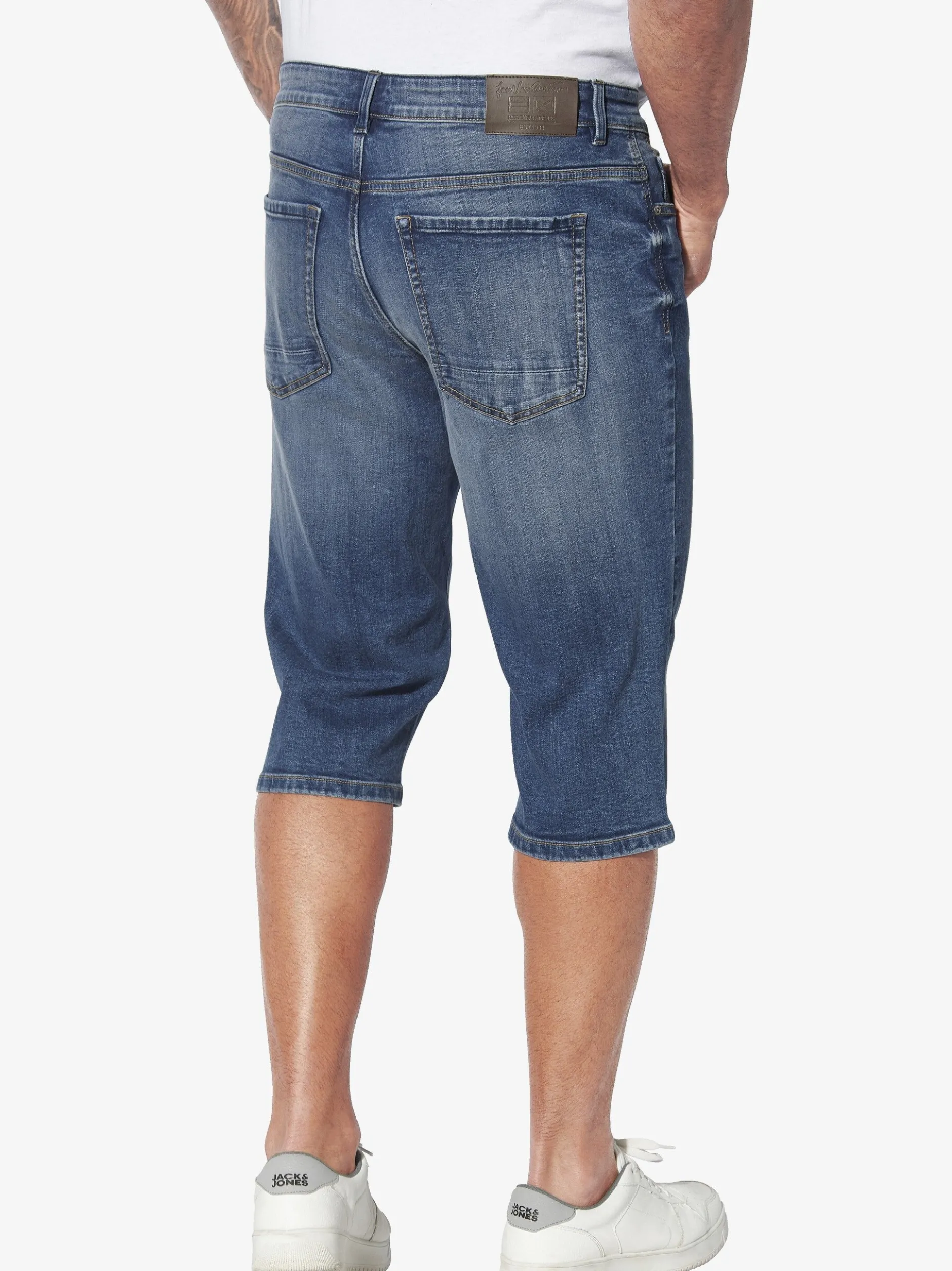 Jan Vanderstorm Herren Jeansbermuda - HARLORF in blau
