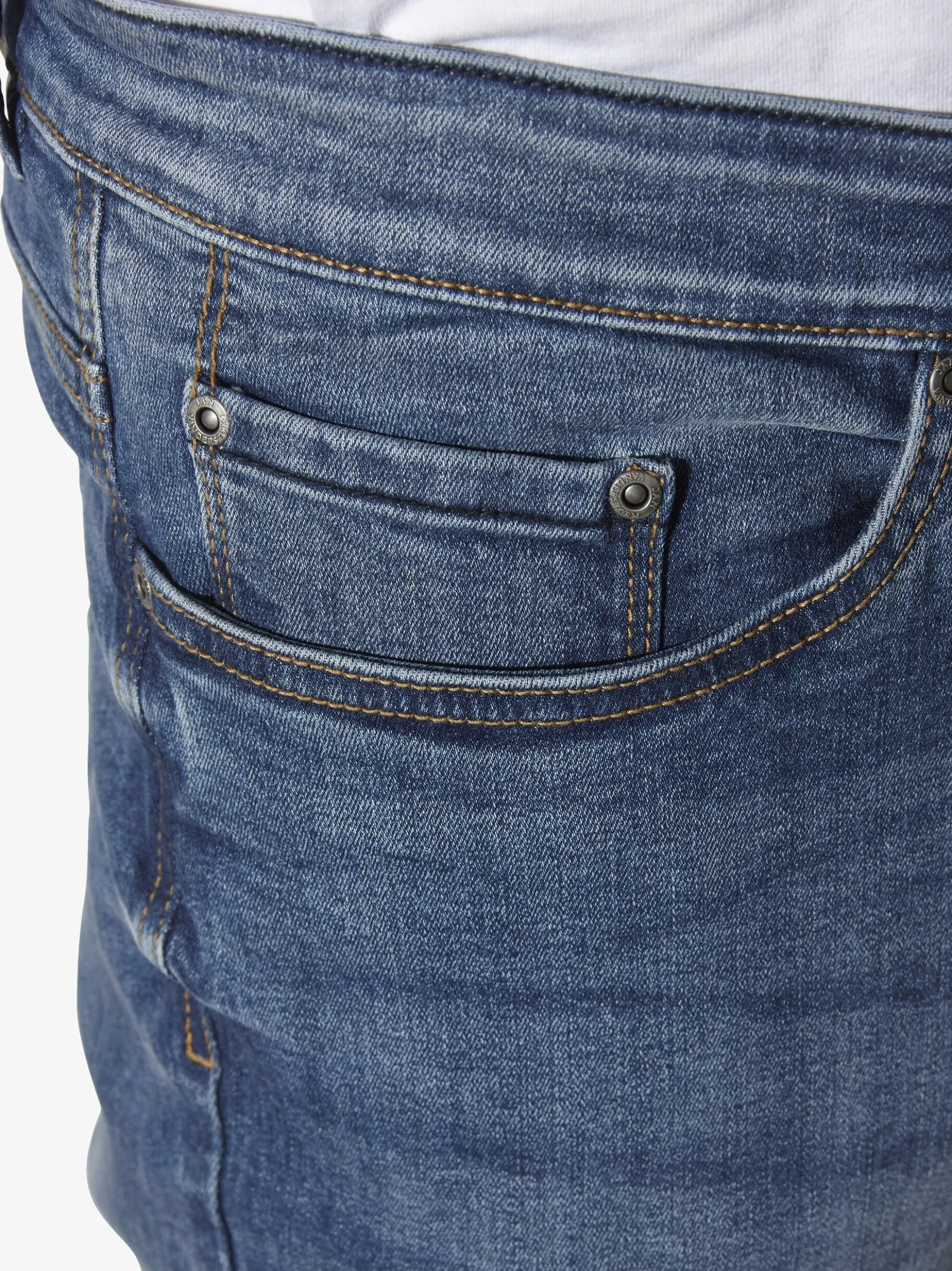 Jan Vanderstorm Herren Jeansbermuda - HARLORF in blau