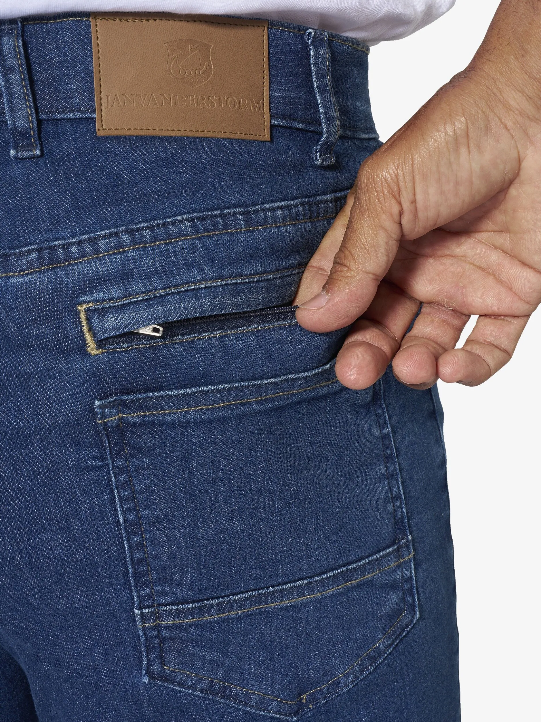 Jan Vanderstorm Herren Jeans - MILOR in blau