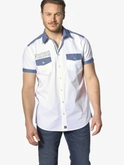 Jan Vanderstorm Herren Kurzarmhemd - HERKKO in weiß