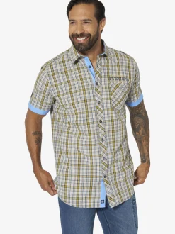 Jan Vanderstorm Herren Kurzarmhemd - MAINER in beige