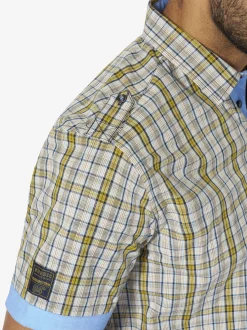 Jan Vanderstorm Herren Kurzarmhemd - MAINER in beige