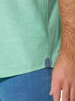 Jan Vanderstorm Herren Kurzarmhemd - FAPHER in grün