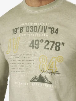 Jan Vanderstorm Herren Langarmshirt - JASIR in oliv