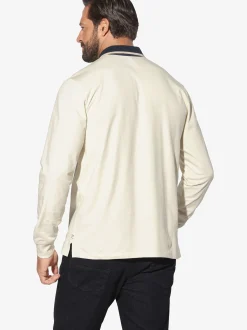 Jan Vanderstorm Herren Langarm-Poloshirt - OLSLAND in vanille