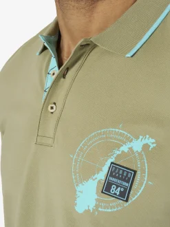 Jan Vanderstorm Herren Langarm-Poloshirt - FREDMAR in oliv