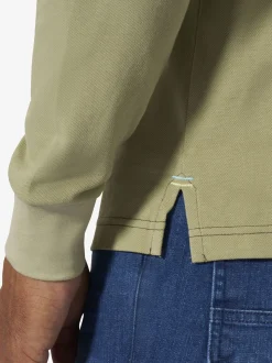 Jan Vanderstorm Herren Langarm-Poloshirt - FREDMAR in oliv