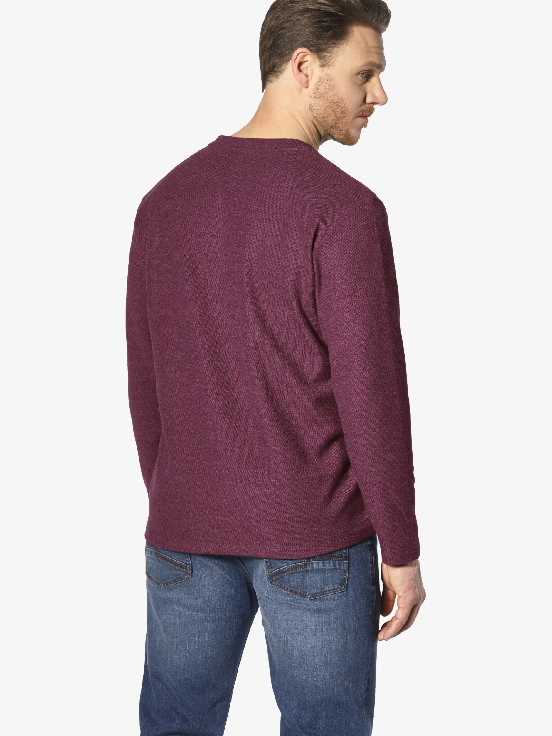 Jan Vanderstorm Herren Langarmshirt - IVOR in rot