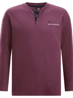 Jan Vanderstorm Herren Langarmshirt - IVOR in rot