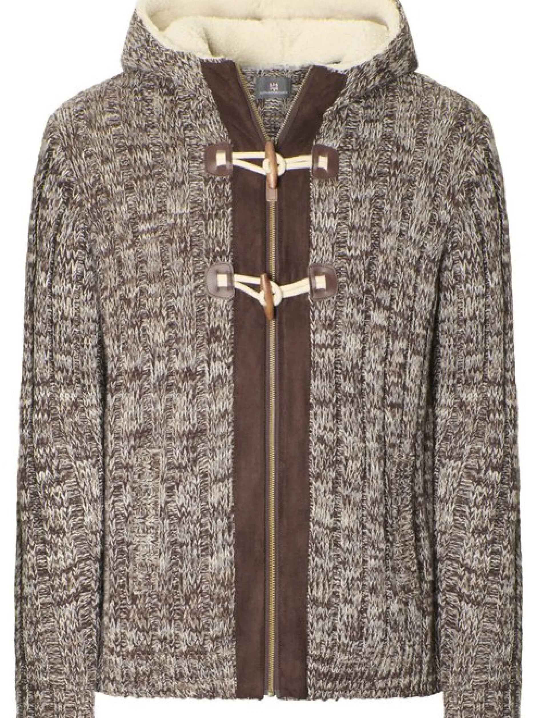 Jan Vanderstorm Herren Outdoor Strickjacke - EIRBORG in braun