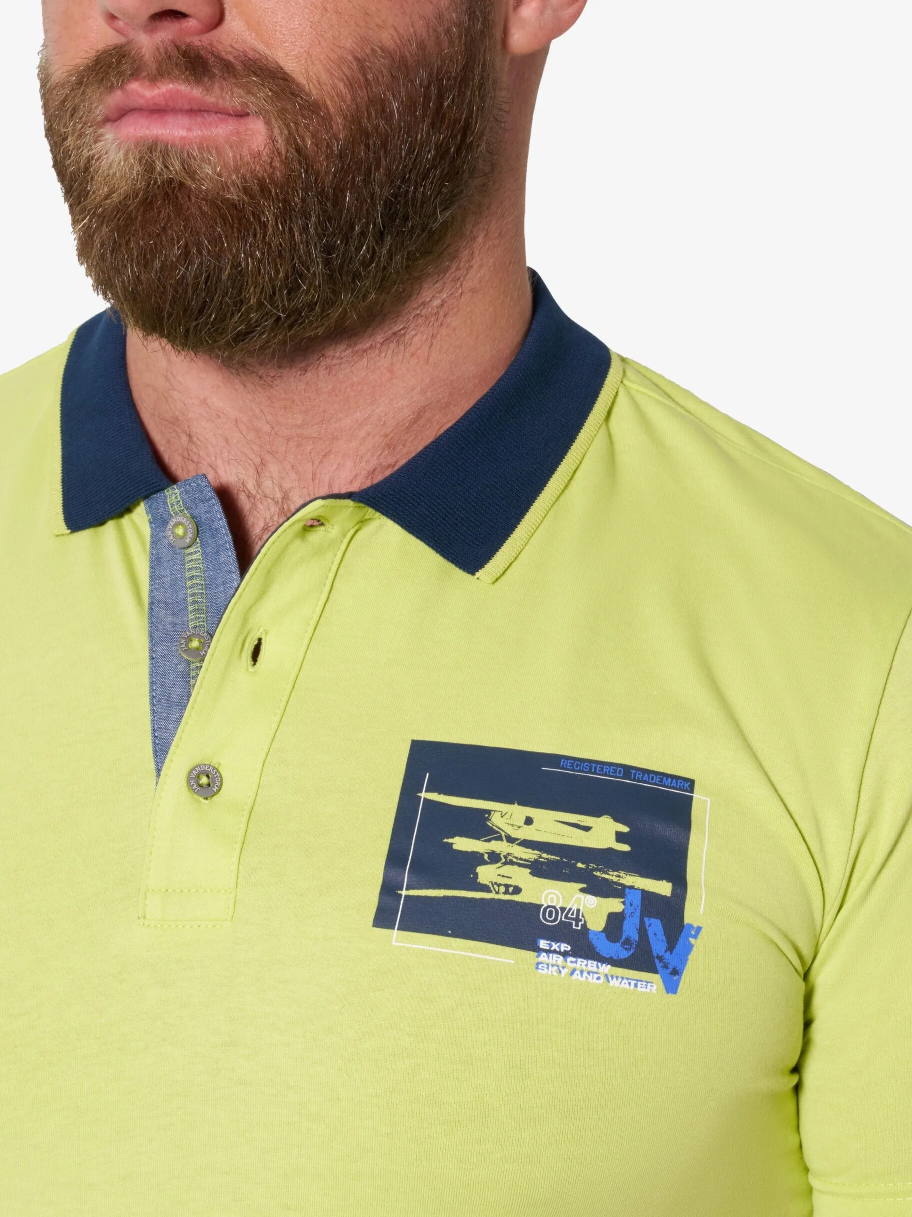 Jan Vanderstorm Herren Poloshirt - OLATUR in grün