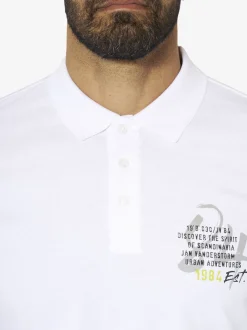 Jan Vanderstorm Herren Poloshirt - MAUNOR in weiß