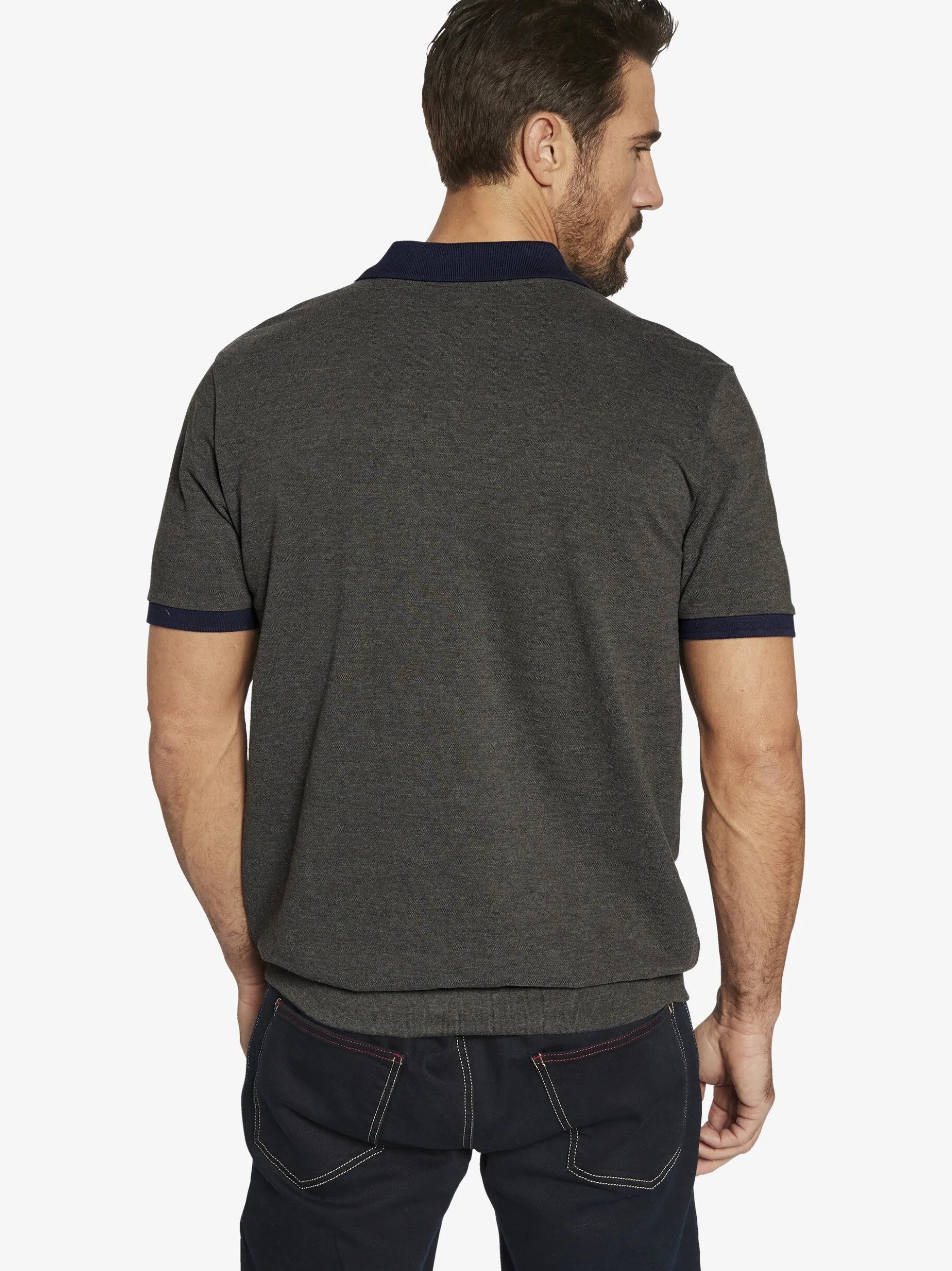 Jan Vanderstorm Herren Poloshirt - ERLING in anthrazit