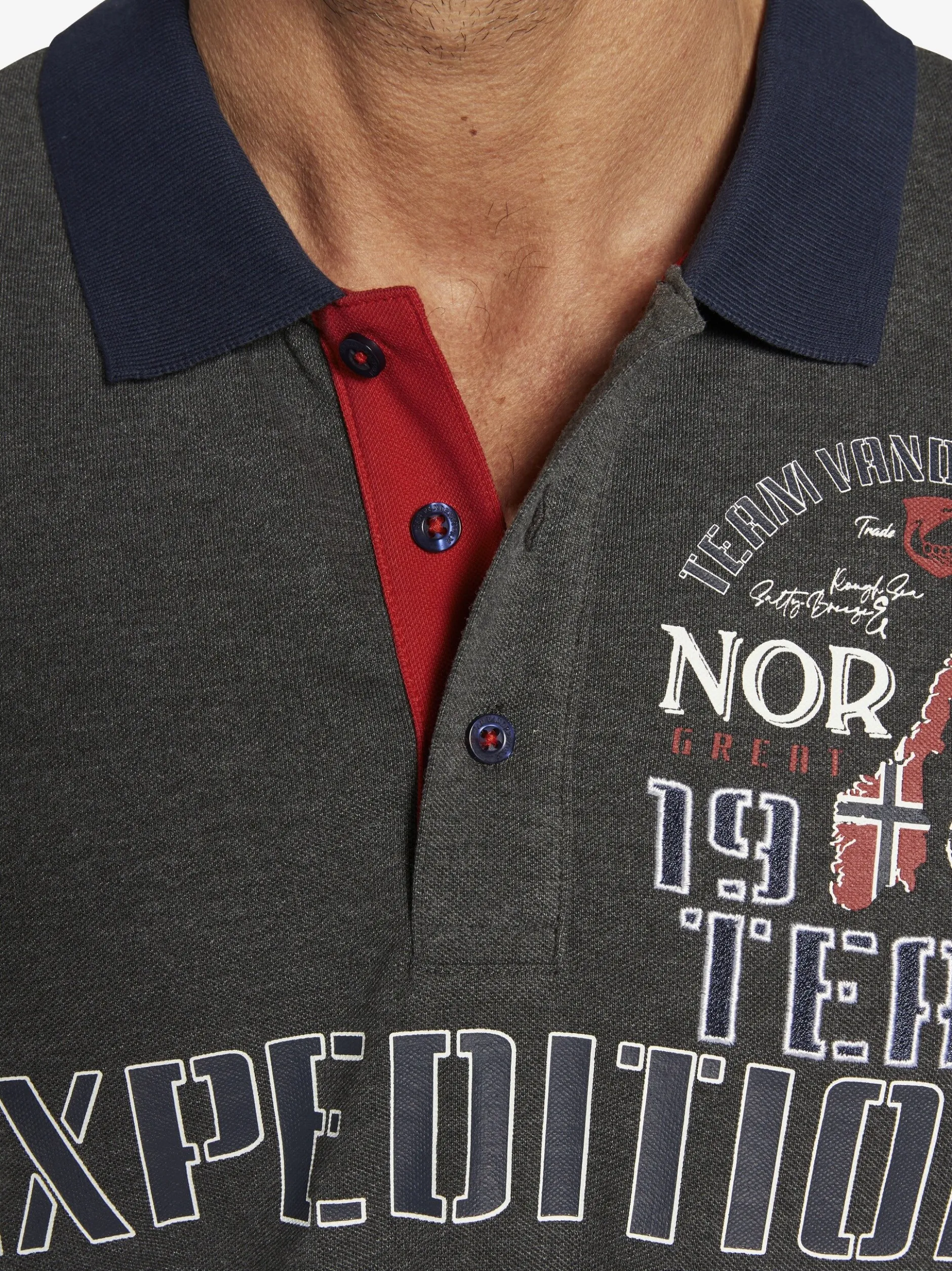 Jan Vanderstorm Herren Poloshirt - ERLING in anthrazit