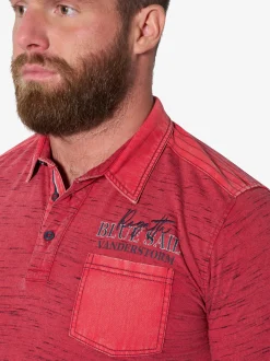 Jan Vanderstorm Herren Poloshirt - HEMPA in rot