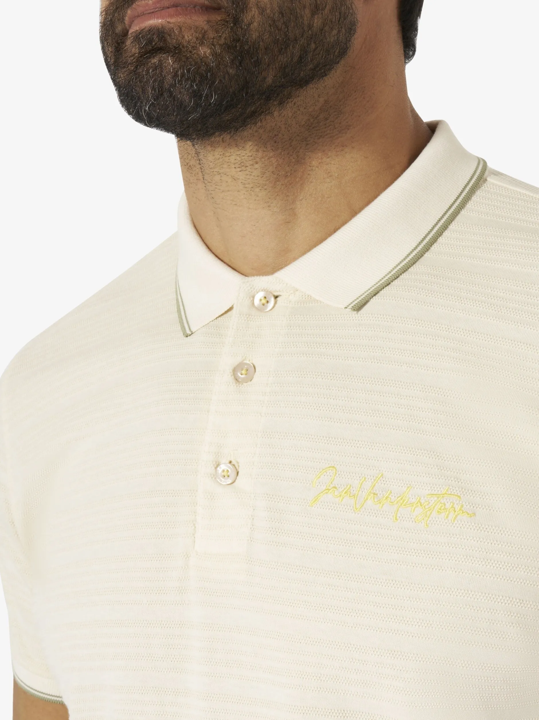Jan Vanderstorm Herren Poloshirt - WERNHARD in vanille