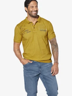 Jan Vanderstorm Herren Poloshirt - MORKSTAD in gelb
