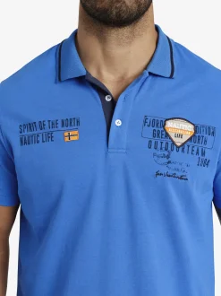 Jan Vanderstorm Herren Poloshirt - HALLFRED in blau