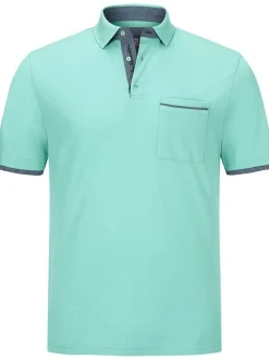 Jan Vanderstorm Herren Poloshirt - MELKER in türkis